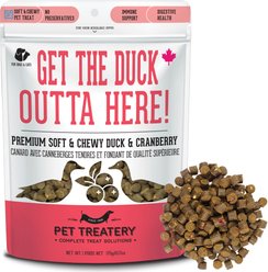 The Granville Island Pet Treatery Get the Duck Outta Here Soft Chew Treats, 6.17-oz bag 