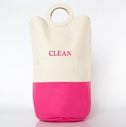CB Station Personalized Laundry Hamper, Hot Pink