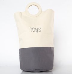 CB Station Personalized Laundry Hamper, Gray