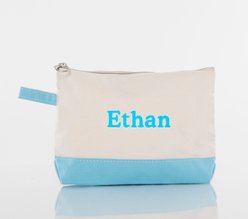 CB Station Personalized Make Up Bag, Baby Blue