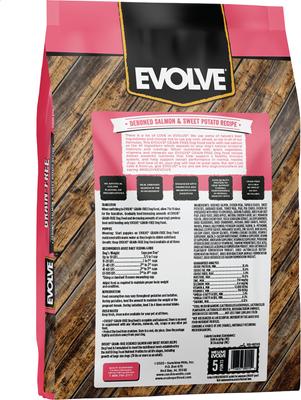 Show full view: Evolve Deboned Grain-Free Salmon & Sweet Potato Recipe Dry Dog Food, 12-lb bag slide 3 of 10