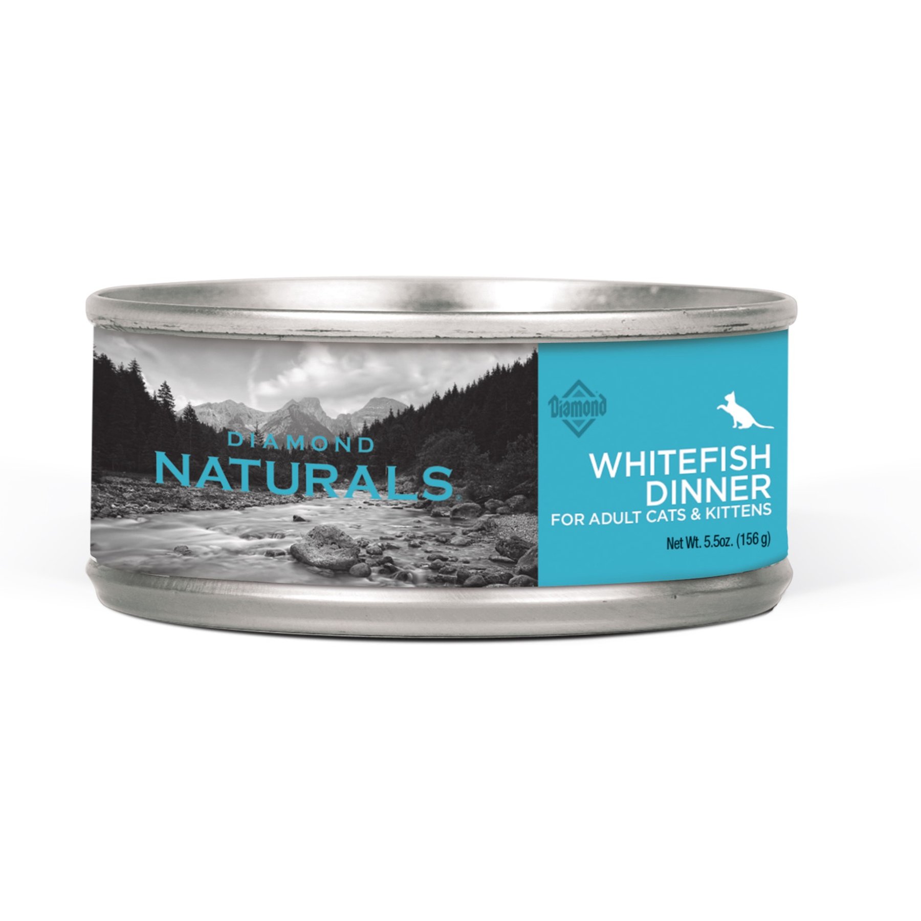 Diamond Naturals Whitefish Dinner Adult & Kitten Canned Cat Food, 5.5-oz, case of 24
