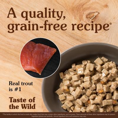 Show full view: Taste of the Wild Canyon River Feline Recipe with Trout & Salmon in Gravy Canned Cat Food, 5.5-oz, case of 24 slide 4 of 7