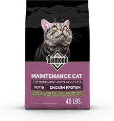 Diamond Maintenance 30/15 for Moderately Active Adult Cats Dry Food, 40-lb bag