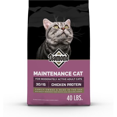Diamond Diamond Maintenance 30/15 for Moderately Active Adult Cats Dry Food, 40-lb bag