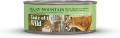 Taste of the Wild Rocky Mountain Feline Recipe with Salmon & Venison in Gravy Canned Cat Food, 3-oz can, case of 24