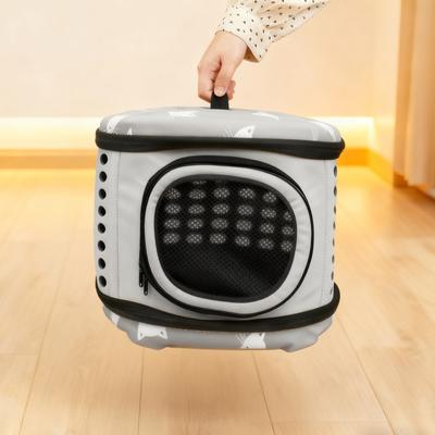 Show full view: Niubya Airline Approved Soft Sided Collapsible Carrier Travel Bag for Small Dogs & Cats, Grey slide 7 of 10