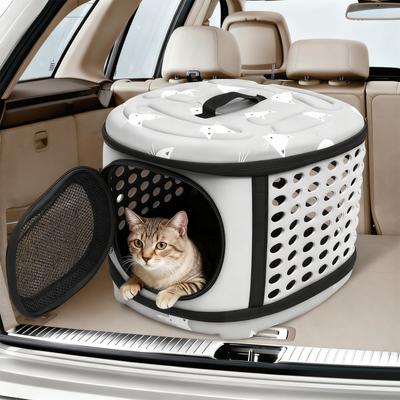 Show full view: Niubya Airline Approved Soft Sided Collapsible Carrier Travel Bag for Small Dogs & Cats, Grey slide 5 of 10