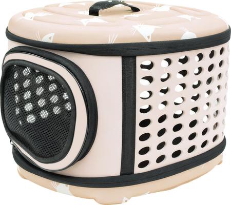 Show full view: Niubya Airline Approved Soft Sided Collapsible Carrier Travel Bag for Small Dogs & Cats, Beige slide 9 of 10