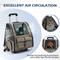 Show in main carousel: Heeyoo Rolling Carrier Backpack with Wheels for Small Dogs & Cats, Brown slide 6 of 10