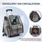 Show in main carousel: Heeyoo Rolling Carrier Backpack with Wheels for Small Dogs & Cats, Grey slide 4 of 9