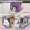 Show in main carousel: Niubya Breathable Carrier Backpack for Small Dogs, Puppies & Kitties, Purple slide 5 of 11