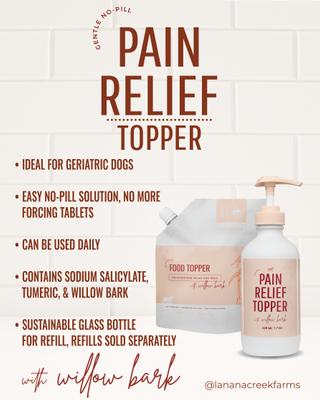 Show full view: Lanana Creek Farms Pain Relief Liquid & Refill for Dogs, 7.7-fl oz & 500-mL bottles slide 5 of 7