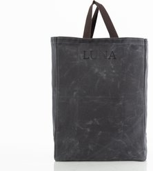 CB Station Personalized Waxed Market Tote Bag, Slate