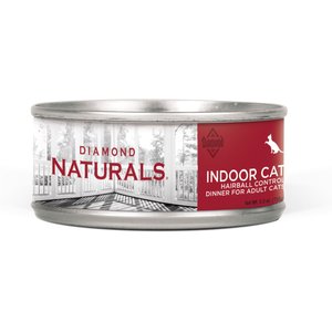 Diamond Naturals Indoor Hairball Control Adult Canned Cat Food, 5.5-oz, case of 24