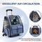 Show in main carousel: Heeyoo Rolling Carrier Backpack with Wheels for Small Dogs & Cats, Purple slide 6 of 10