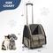 Show in main carousel: Heeyoo Rolling Carrier Backpack with Wheels for Small Dogs & Cats, Brown slide 4 of 10
