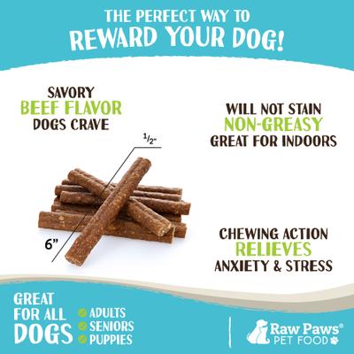Show full view: Raw Paws 6-in Soft Bully Sticks Dog Chew, 15 count slide 5 of 7
