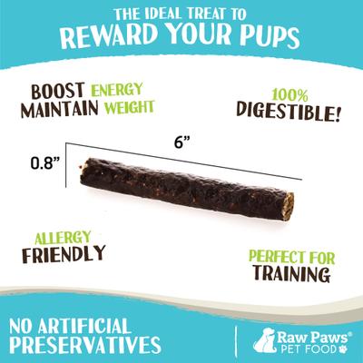 Show full view: Raw Paws Wild-Caught Venison Dog Treats, 6-oz bag slide 4 of 8