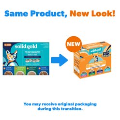 Solid Gold Feline Favorites Variety Pack Grain-Free Wet Cat Food, 3-oz can, case of 12 slide 2 of 9