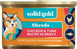 Solid Gold Nature's Harmony Chicken & Tuna Recipe in Gravy Grain-Free Wet Cat Food, 2.8-oz can, 12 count