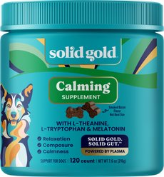 Solid Gold Keep Calm & Wag On Calming Aid Chew Supplement for Dogs, 120 count