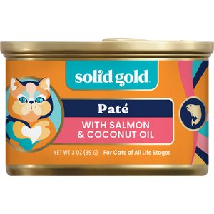 Solid Gold Tropical Blendz with Salmon & Coconut Oil Pate Grain-Free Canned Cat Food, 3-oz, case of 12