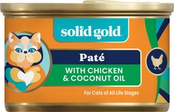 Solid Gold Tropical Blendz with Chicken & Coconut Oil Pate Grain-Free Canned Cat Food, 6-oz, case of 8