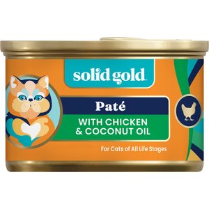 Solid Gold Tropical Blendz with Chicken & Coconut Oil Pate Grain-Free Canned Cat Food, 6-oz, case of 8