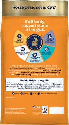 Show full view: Solid Gold Weight Control Alaskan Pollock Grain-Free Gut Health Dry Cat Food, 6-lb bundle  slide 4 of 12
