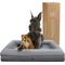 Show in main carousel: INVIROX Orthopedic Waterproof Memory Foam Couch Dog Bed with Bolster, Jumbo, Natural Grey slide 1 of 11