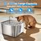 Show in main carousel: PetNF Wireless Charging Square Design 304 Stainless Steel Automatic Dog & Cat Water Dispenser, 135-oz slide 2 of 9