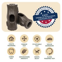 KADTC Durable Stump Freeze Tough Treat Refill Dispensing Dog Toy, Brown, X-Large slide 2 of 6
