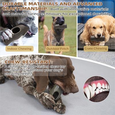 Show full view: KADTC Durable Stump Freeze Tough Treat Refill Dispensing Dog Toy, Brown, Large slide 7 of 8
