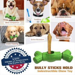 KADTC Durable Bully Stick Holder Tough Chew Dog Toy, Green, Large slide 2 of 6