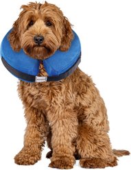 Bencmate Protective Inflatable Soft Pet Recovery Does Not Block Vision Recovery Collar for Dogs & Cats, Blue, Medium