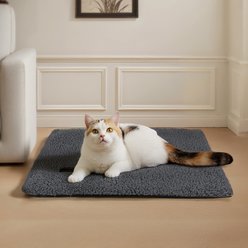 Mora Pets Self-Warming Cat Bed with Removable Cover, Dark Grey, Small