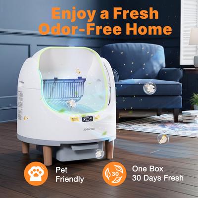 Show full view: Aoruefar Open-Top Smart Self Cleaning Cat Litter Box Bundle slide 6 of 8