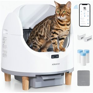 Aoruefar Open-Top Smart Self Cleaning Cat Litter Box Bundle