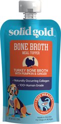 Variety Pack - Solid Gold Turkey Bone Broth with Pumpkin & Ginger Dog Food Topper, Chicken with Lavender & Chamomile & Beef with Turmeric Flavors slide 2 of 9