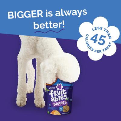 Show full view: Fruitables Biggies with Real Pumpkin & Blueberry Dog Treats, 16-oz bag slide 8 of 11