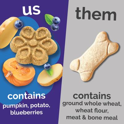 Show full view: Fruitables Biggies with Real Pumpkin & Blueberry Dog Treats, 16-oz bag slide 6 of 11
