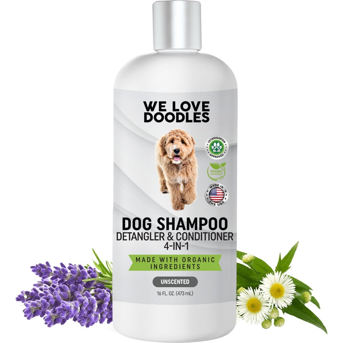 We Love Doodles 4-in-1 Unscented Dog Shampoo, 16-fl oz bottle