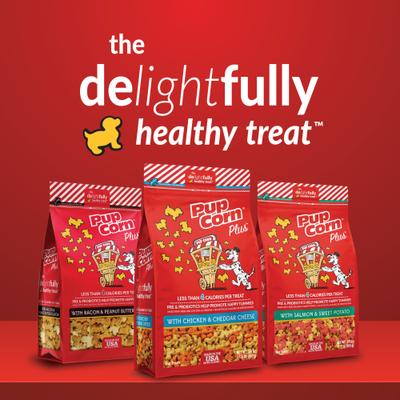 Show full view: PupCorn Plus Chicken & Cheddar Cheese Dog Treats, 8-oz bag slide 10 of 12