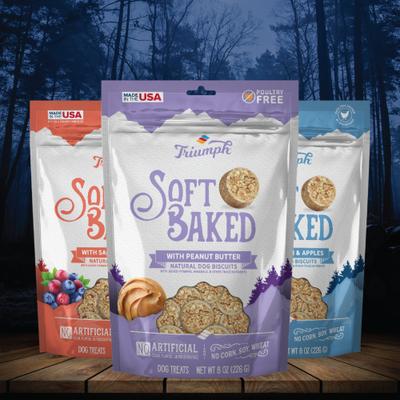 Show full view: Triumph Soft Baked with Peabut Butter Natural Biscuits Dog Treats, 8-oz bag slide 7 of 10