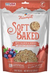 Triumph Soft Baked with Salmon & Berries Natural Biscuits Dog Treats, 8-oz bag