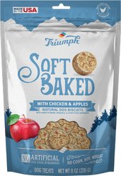 Triumph Soft Baked with Chicken & Apples Natural Biscuits Dog Treats, 8-oz bag