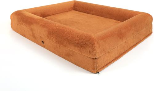 Show full view: INVIROX Orthopedic Waterproof Memory Foam Couch Dog Bed with Bolster, Jumbo, Light Brown slide 7 of 10