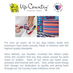 Up Country Pink Pines Dog Collar, Large Wide: 15 to 21-in neck, 1-in wide slide 2 of 4