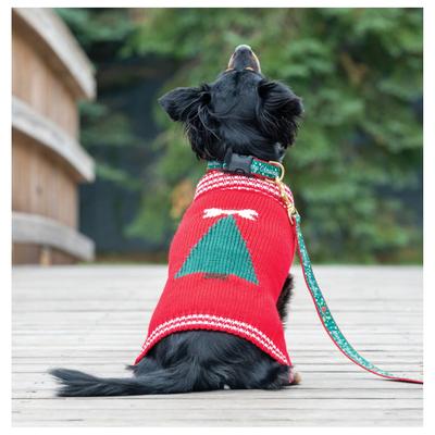 Show full view: Up Country Merry Christmas Dog Collar, Medium Wide: 12 to 18-in neck, 1-in wide slide 2 of 5